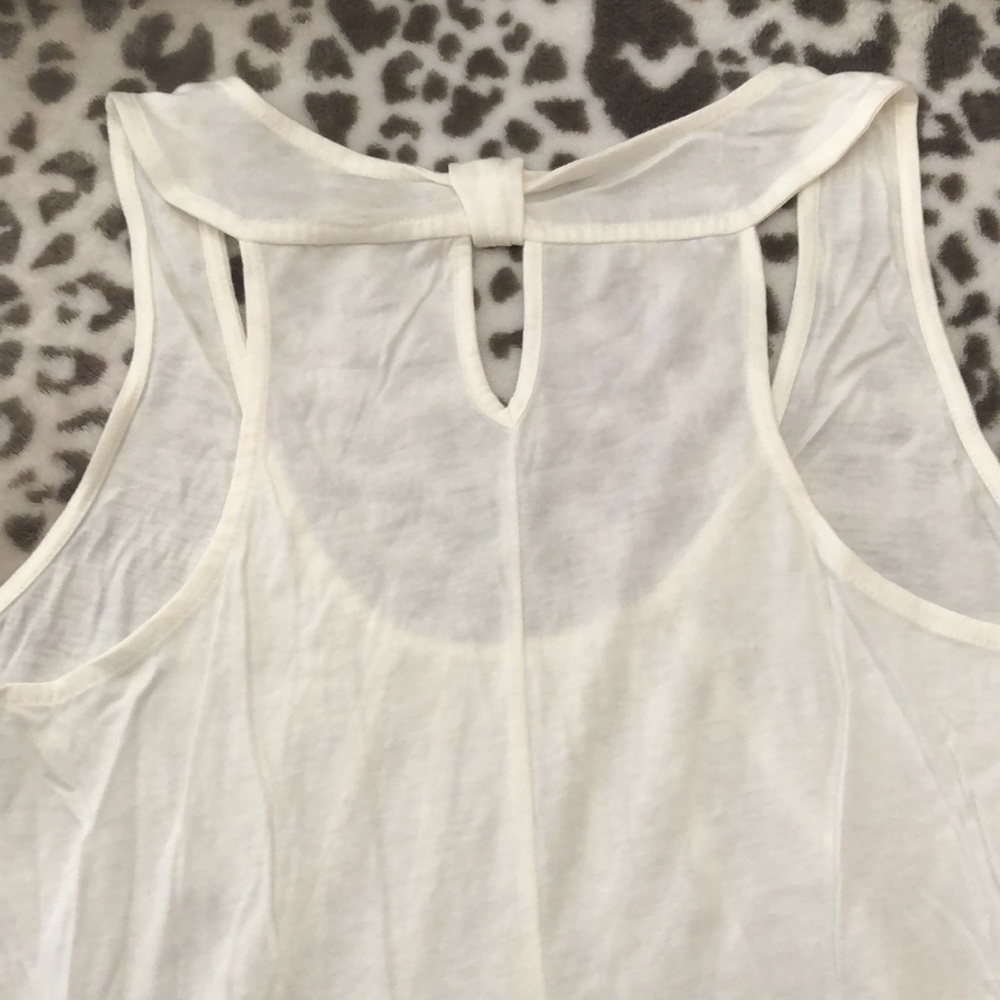 Old Navy Beaded Tank Top in Off White / White Size Small - Picture 13 of 14